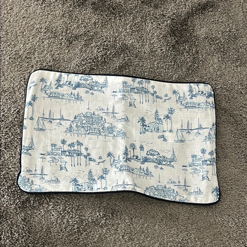 Serena and Lily Seahaven Blue and White Patterned Pillow insert